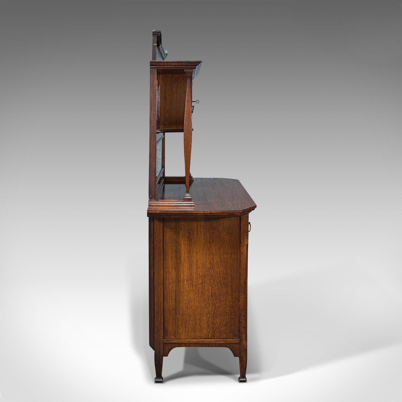 antique english oak sideboard