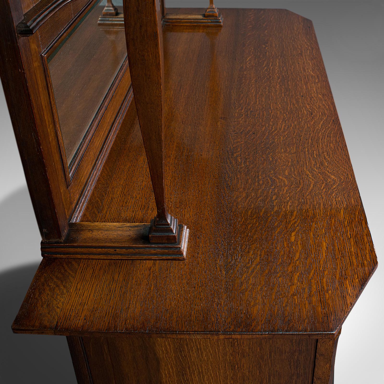Large Antique Sideboard, English, Oak, Dresser, Cabinet, Liberty & Co, Victorian For Sale 1