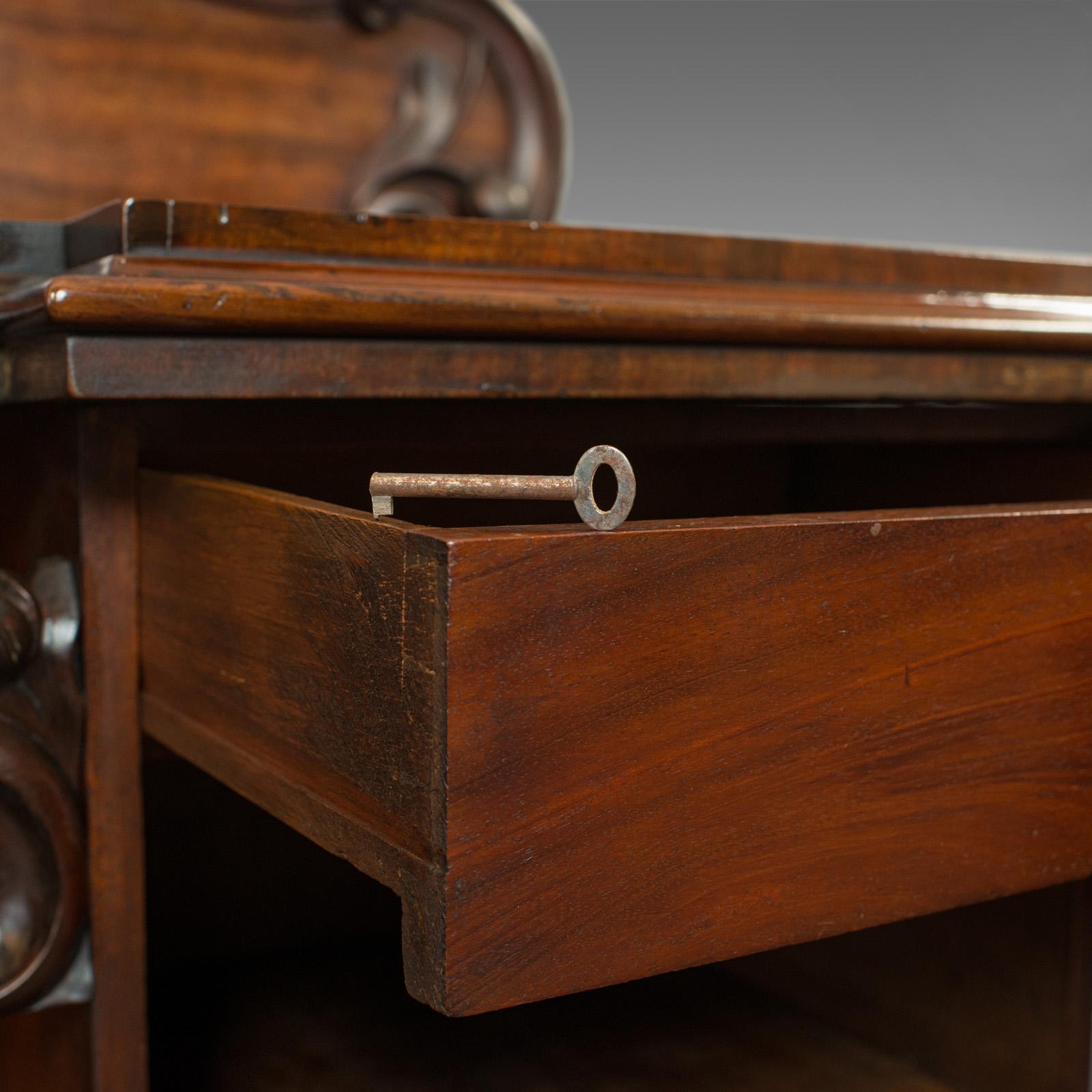 Large Antique Sideboard, English, Victorian, Mahogany, Dresser, circa 1850 4