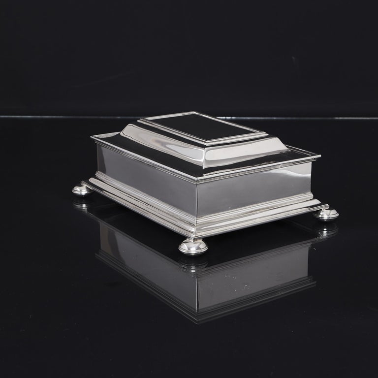 Large Antique Silver Box For Sale 4