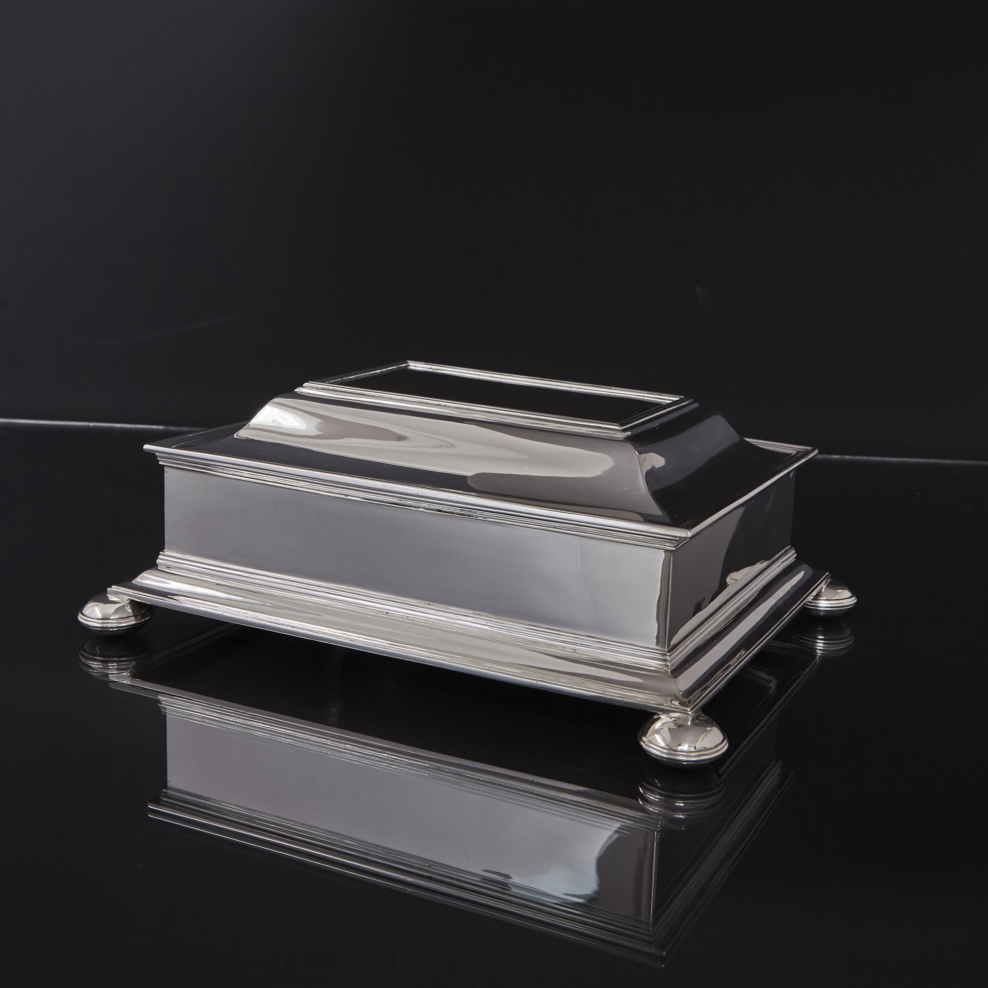 Large Antique Silver Box 1