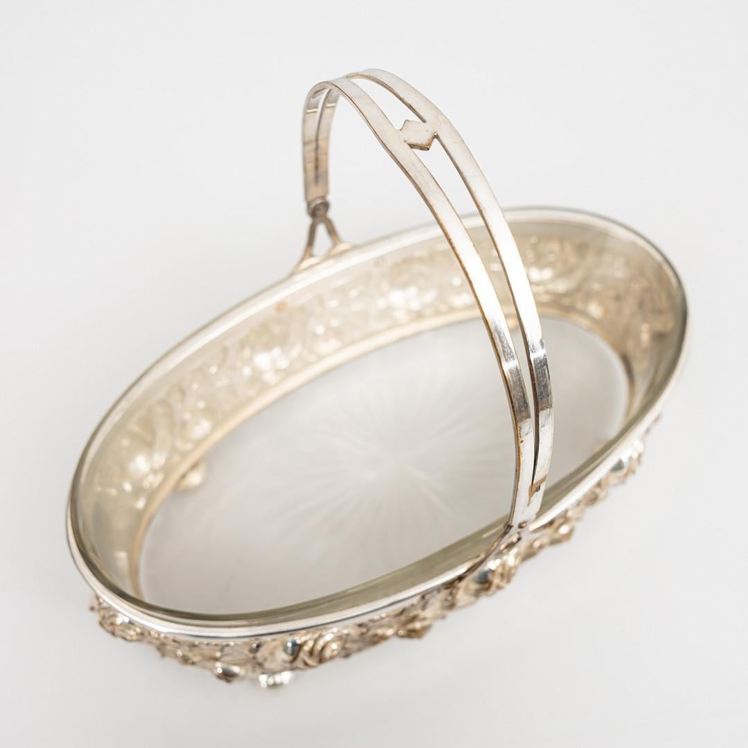 Großer antiker europäischer Dekoschalenbecher aus Silber, Roségold, Silber, Silber und Kristall im Zustand „Hervorragend“ im Angebot in Wembley, GB