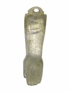 Large Antique Silver Hand Arm Ex Voto, Antique European, 1910s