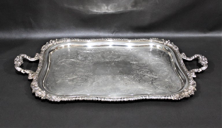 Silver plate serving tray cheap