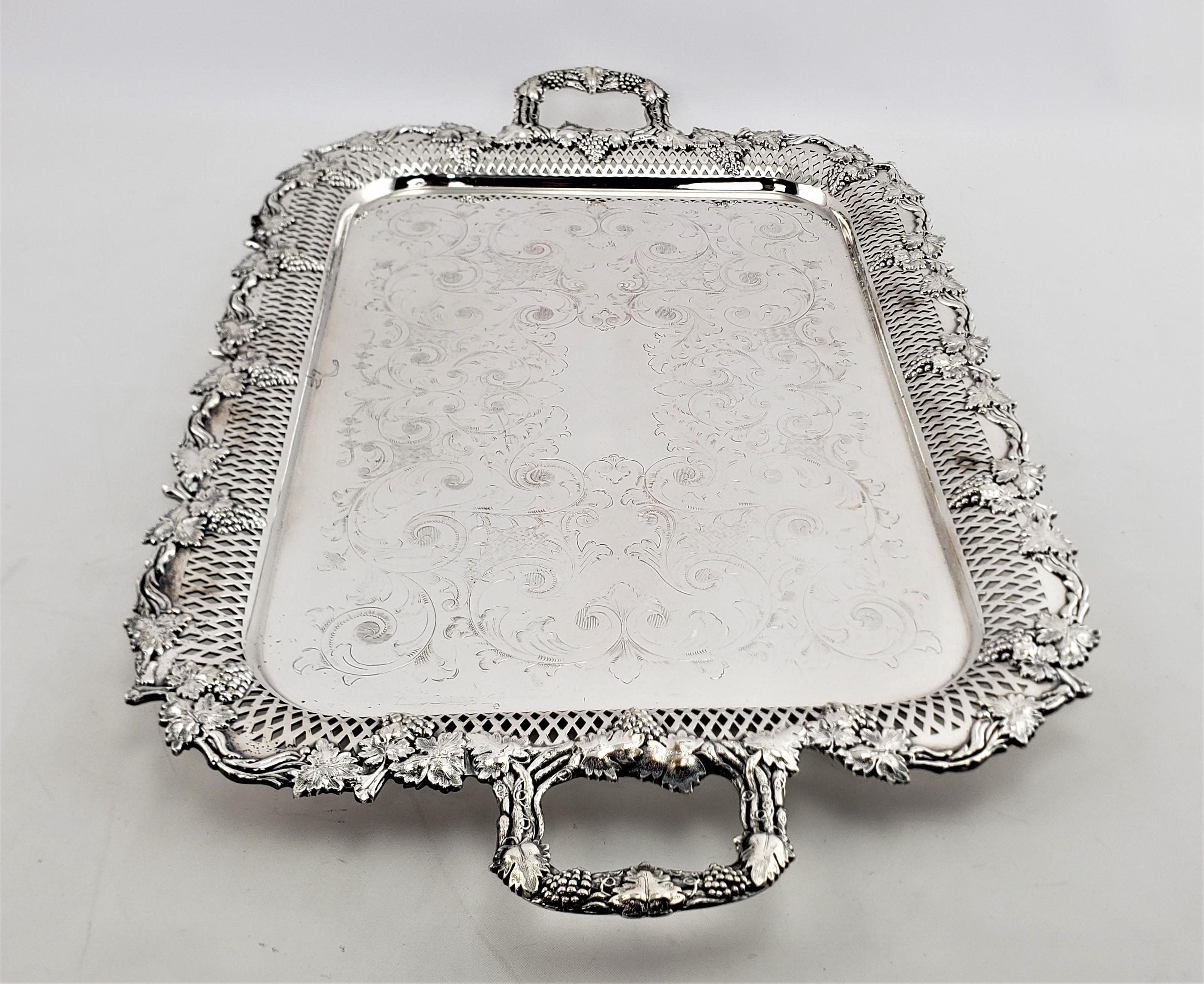 vintage sterling silver serving tray