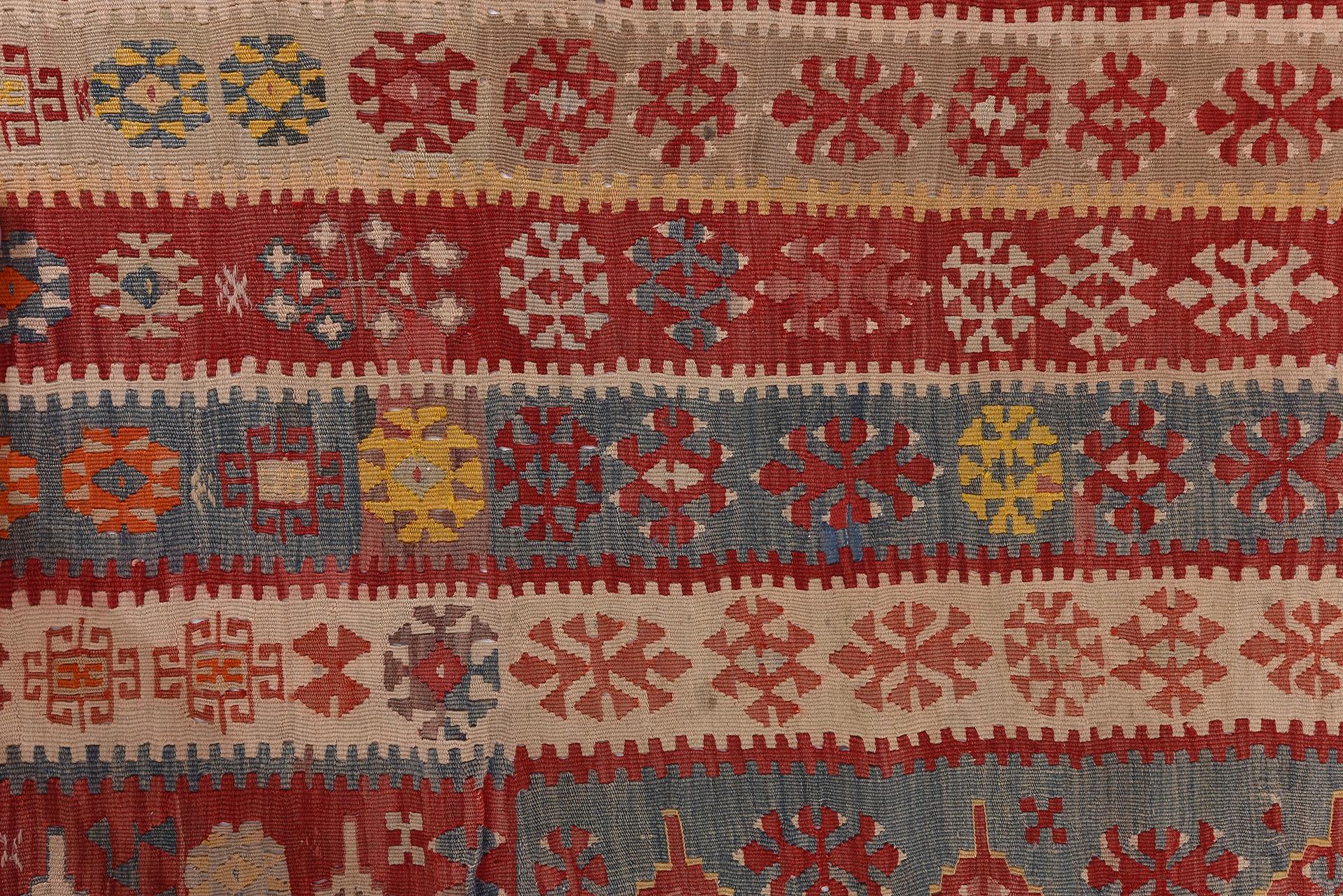 Hand-Woven Large Antique SIVAS Kilim For Sale