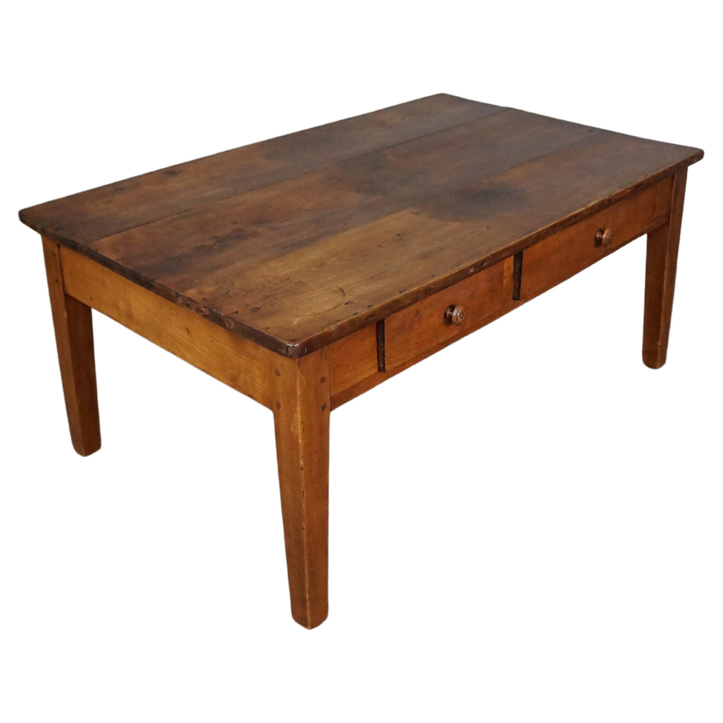 Large antique Southern European coffee table For Sale