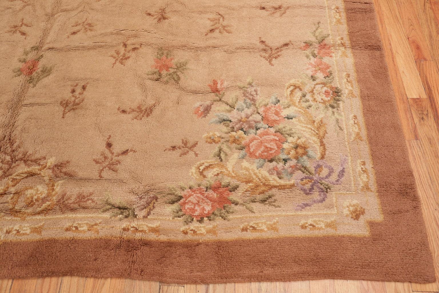 Spanish Colonial Large Antique Spanish Carpet. Size: 10 ft 7 in x 18 ft (3.23 m x 5.49 m)