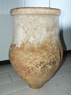 Large Antique Spanish Olive Storage Jar