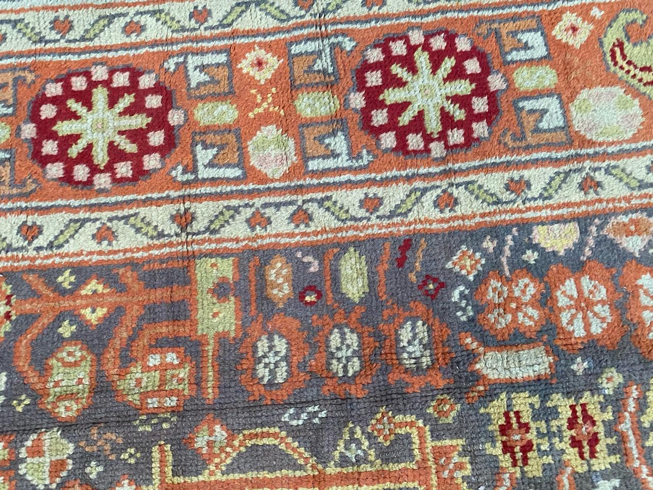 Large Antique Spanish Oushak Rug For Sale 13