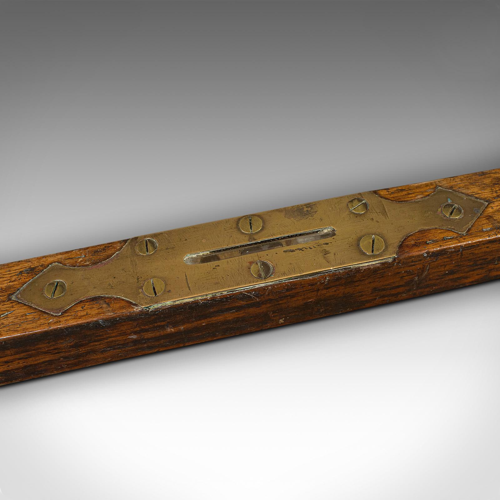 Large Antique Spirit Level, Mahogany, Brass, Craftsman, Instrument, William IV 3