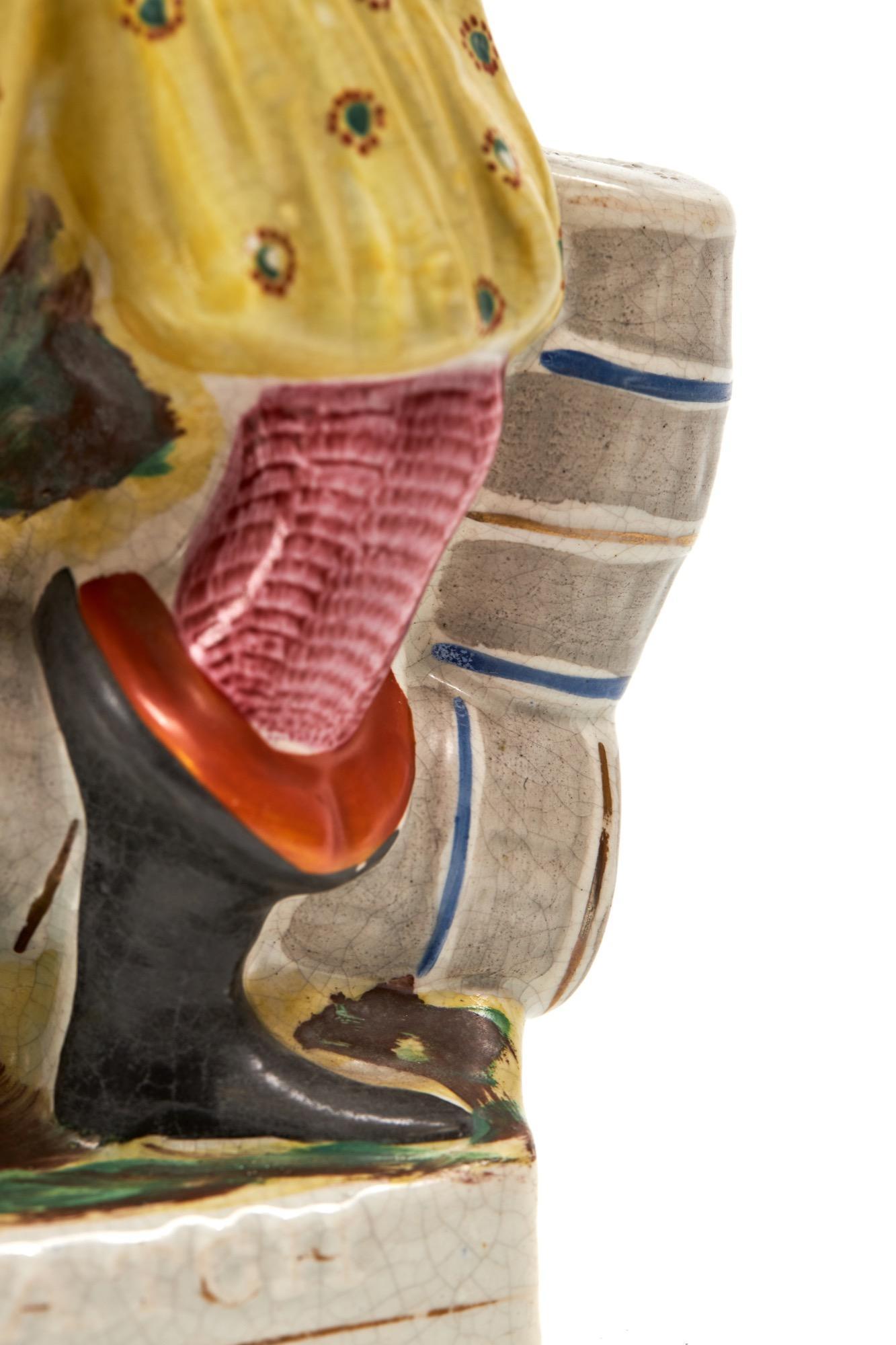 Large Antique Staffordshire Figure In Good Condition For Sale In Ipswich, GB