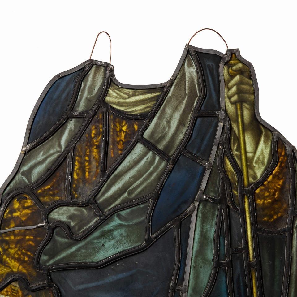 stained glass hanging panels