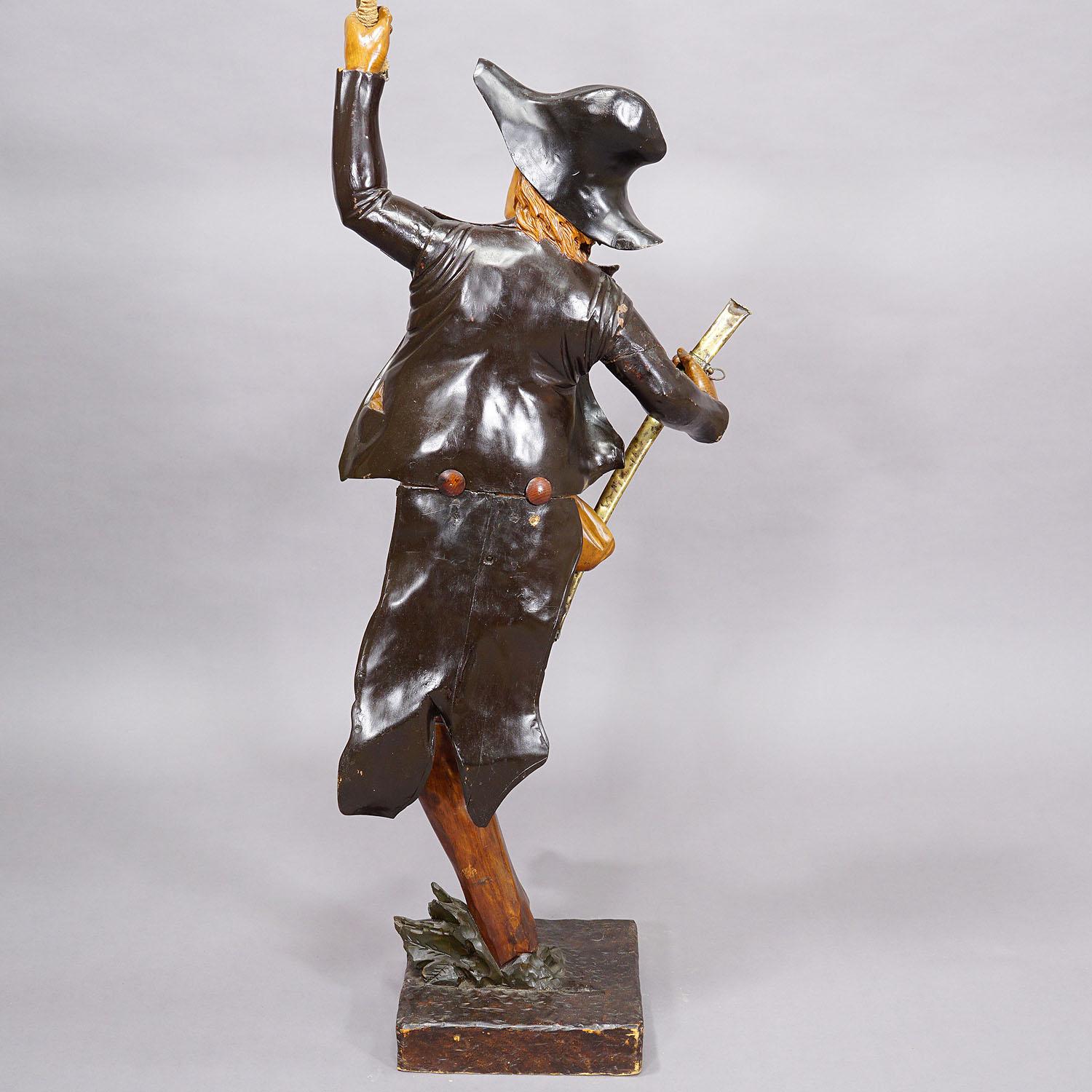 Large Antique Statue of a French Freedom Fighter ca. 1920s For Sale 3
