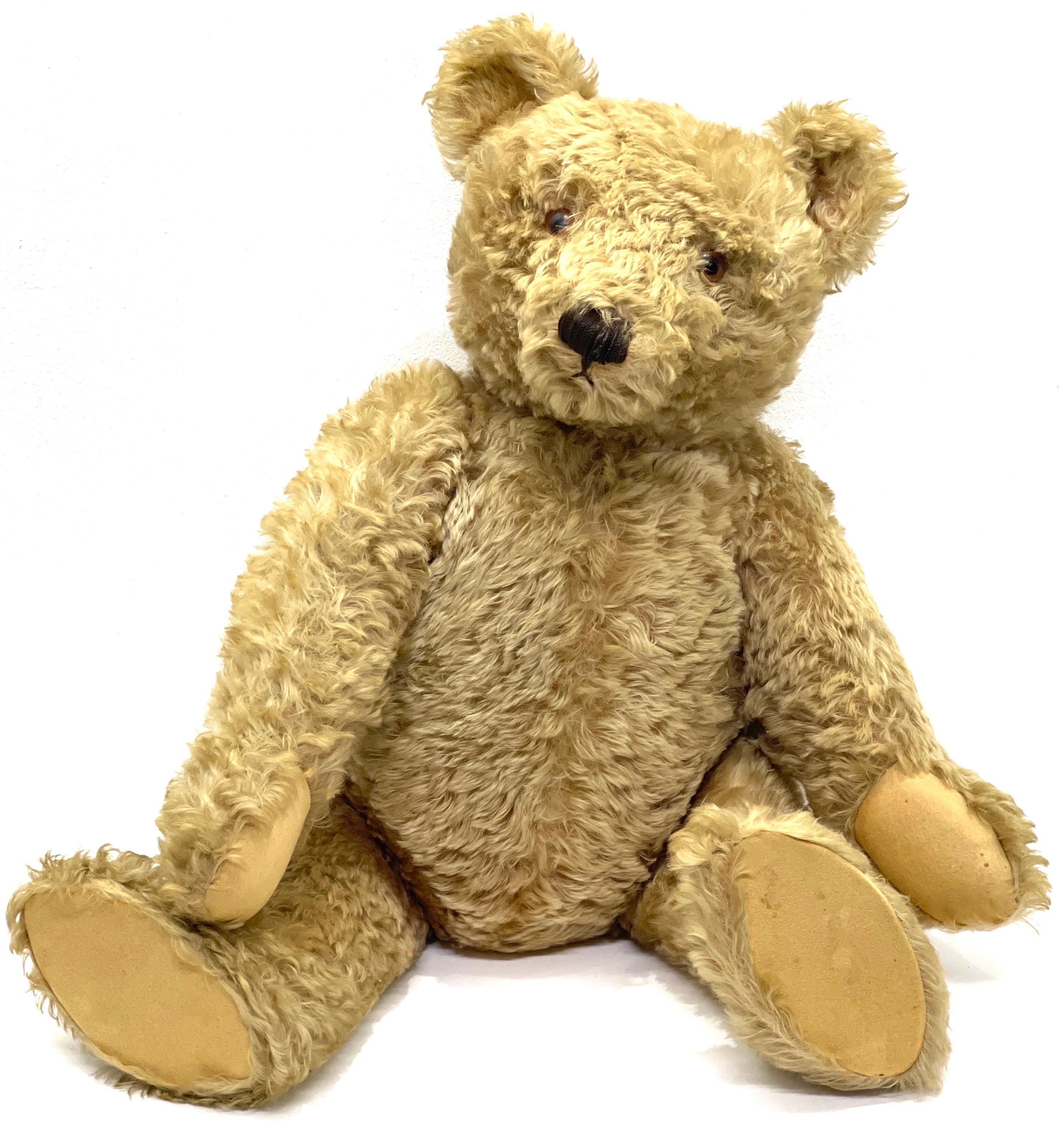 Large Antique Steiff Jointed Teddy Bear, circa 1920, 'Henry' In Good Condition In West Palm Beach, FL