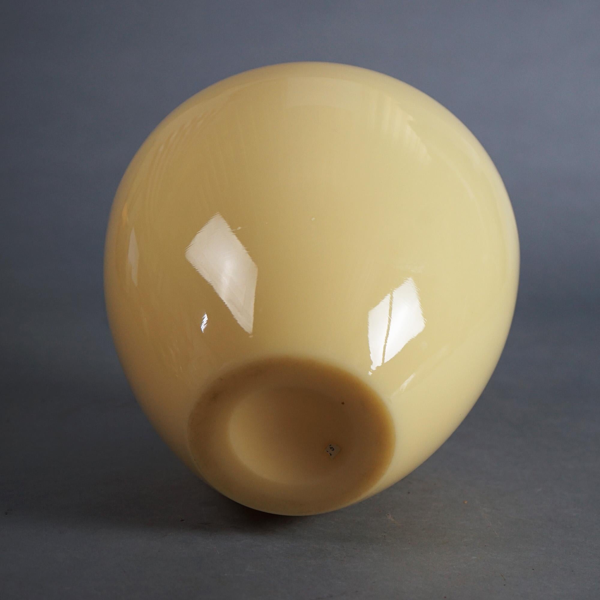 Large Antique Steuben Art Glass Bulbous Ivory Vase C1920 2