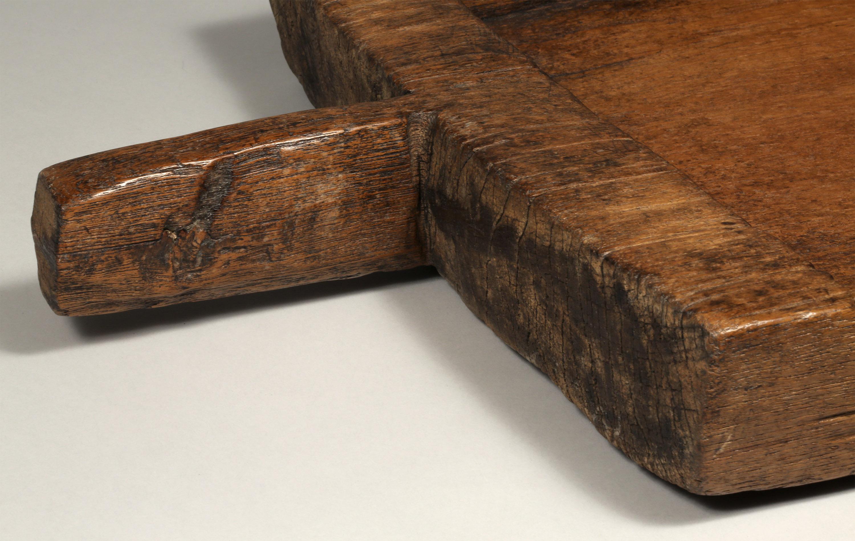 Large Antique Sticky Rice Tray from Northern Thailand, Early to Mid-20th Century In Good Condition In Point Richmond, CA