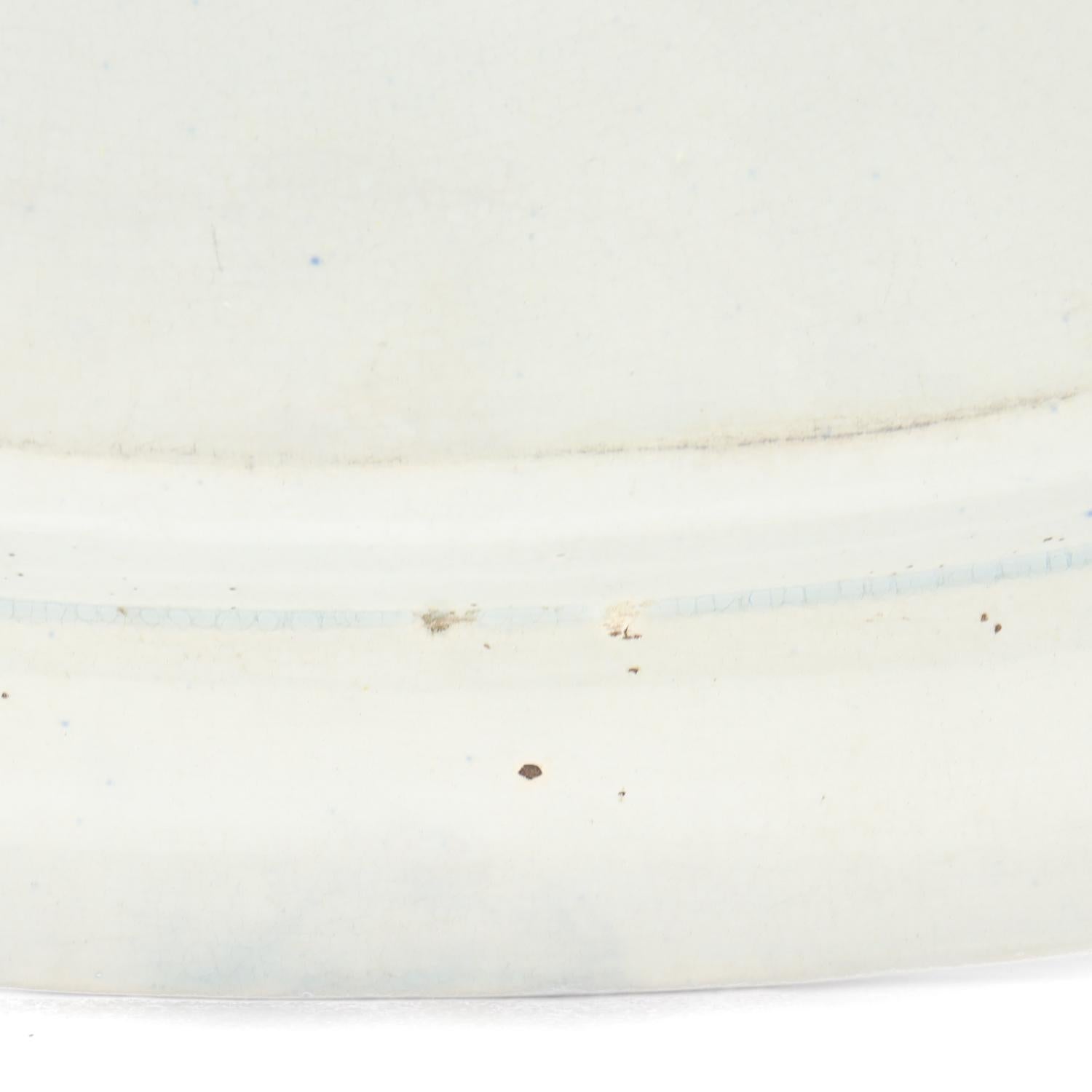 Große antike Stubbs 'Früchte und Blumen' Blaue Transferware-Platte oder Serviertablett im Angebot 12