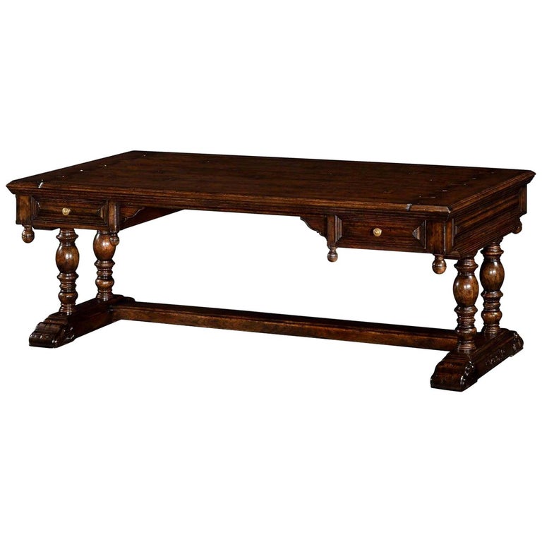 Large Antique Style Desk at 1stDibs
