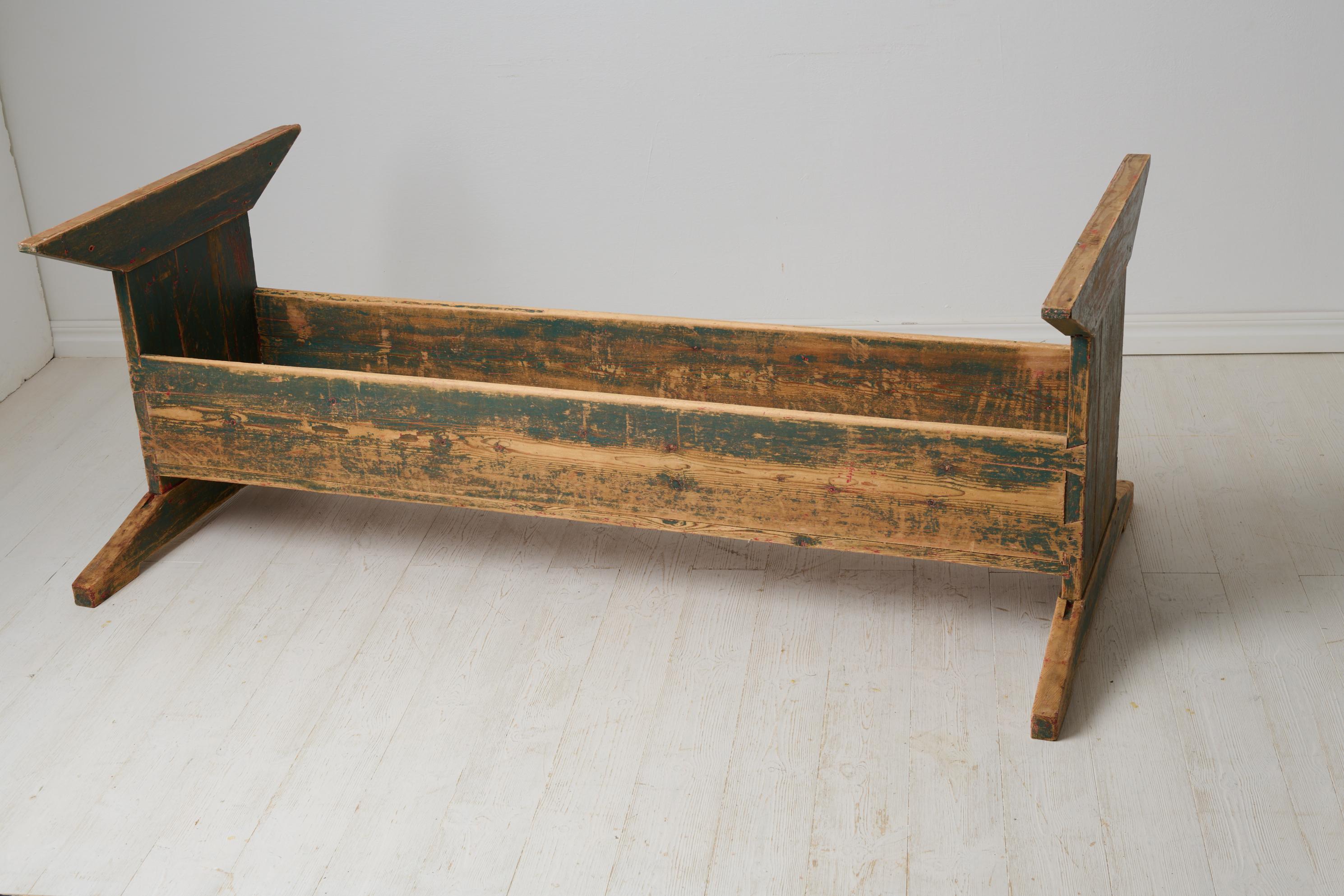 Grande table de salle à manger suédoise ancienne, authentique mobilier de maison de campagne en pin en vente 7