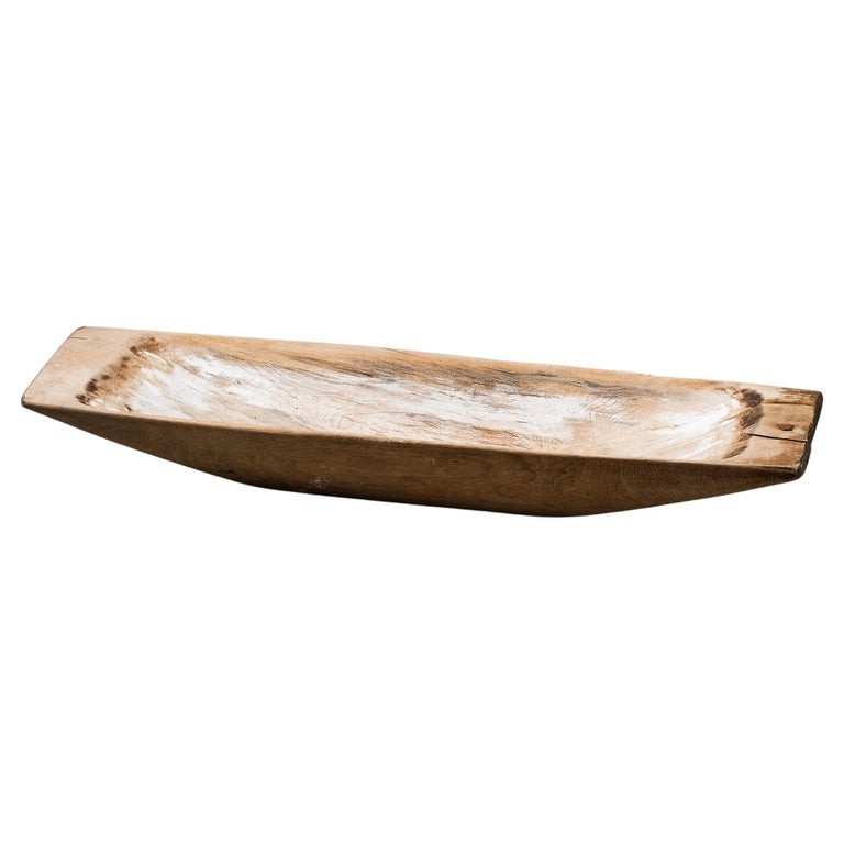 Grand Plat Creux Ancien - Céramique Blanche Glacée - Diamètre 27 Cm - Fabrication Française