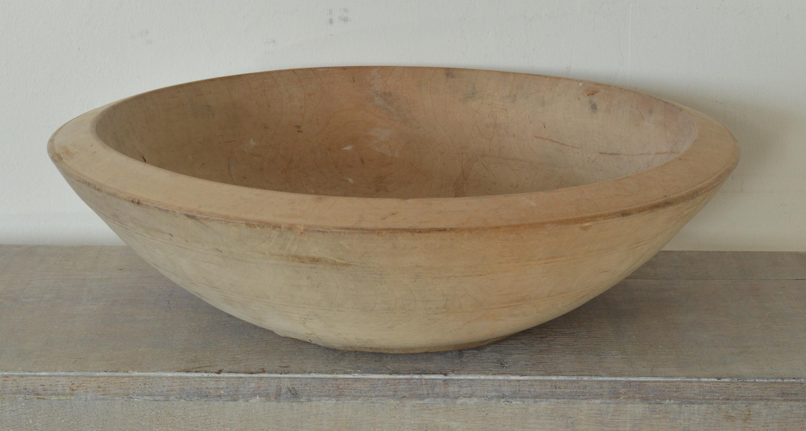 Shaker Large Antique Sycamore Dairy Bowl, English, 18th Century