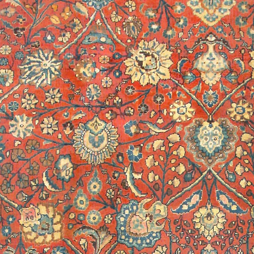 Hand-Knotted Antique Tabriz Persian Carpet. Size: 11 ft 2 in x 18 ft 6 in For Sale