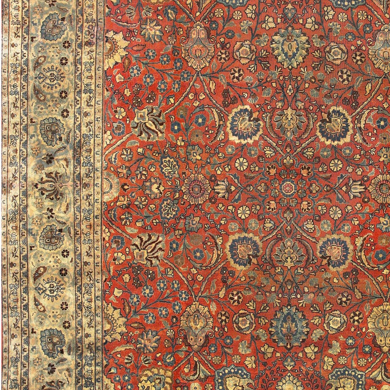 Lana Antico tappeto persiano Tabriz. Dimensioni: 11 ft 2 in x 18 ft 6 in in vendita