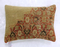Large Antique Tabriz Rug Pillow