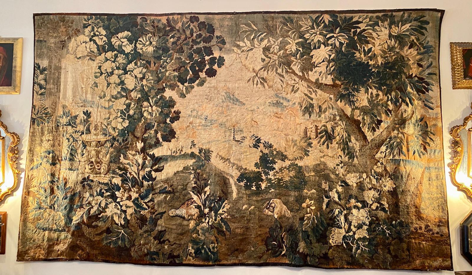 Large Antique Tapestry In Good Condition For Sale In New York, NY
