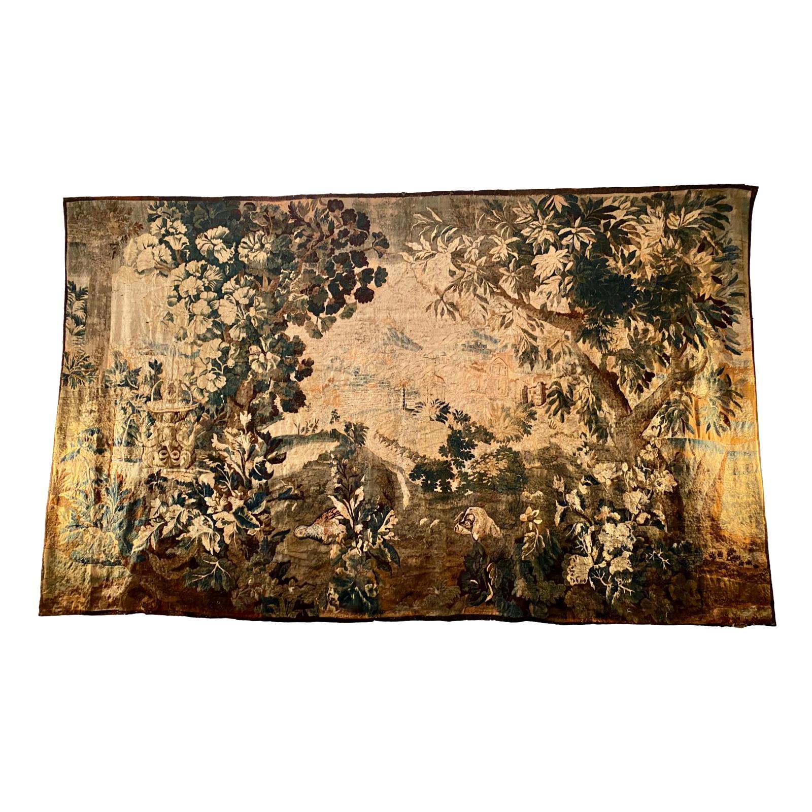 Large Antique Tapestry For Sale
