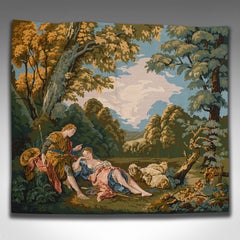 Large Antique Tapestry Panel, French, Needlepoint Frieze, Victorian, Circa 1900