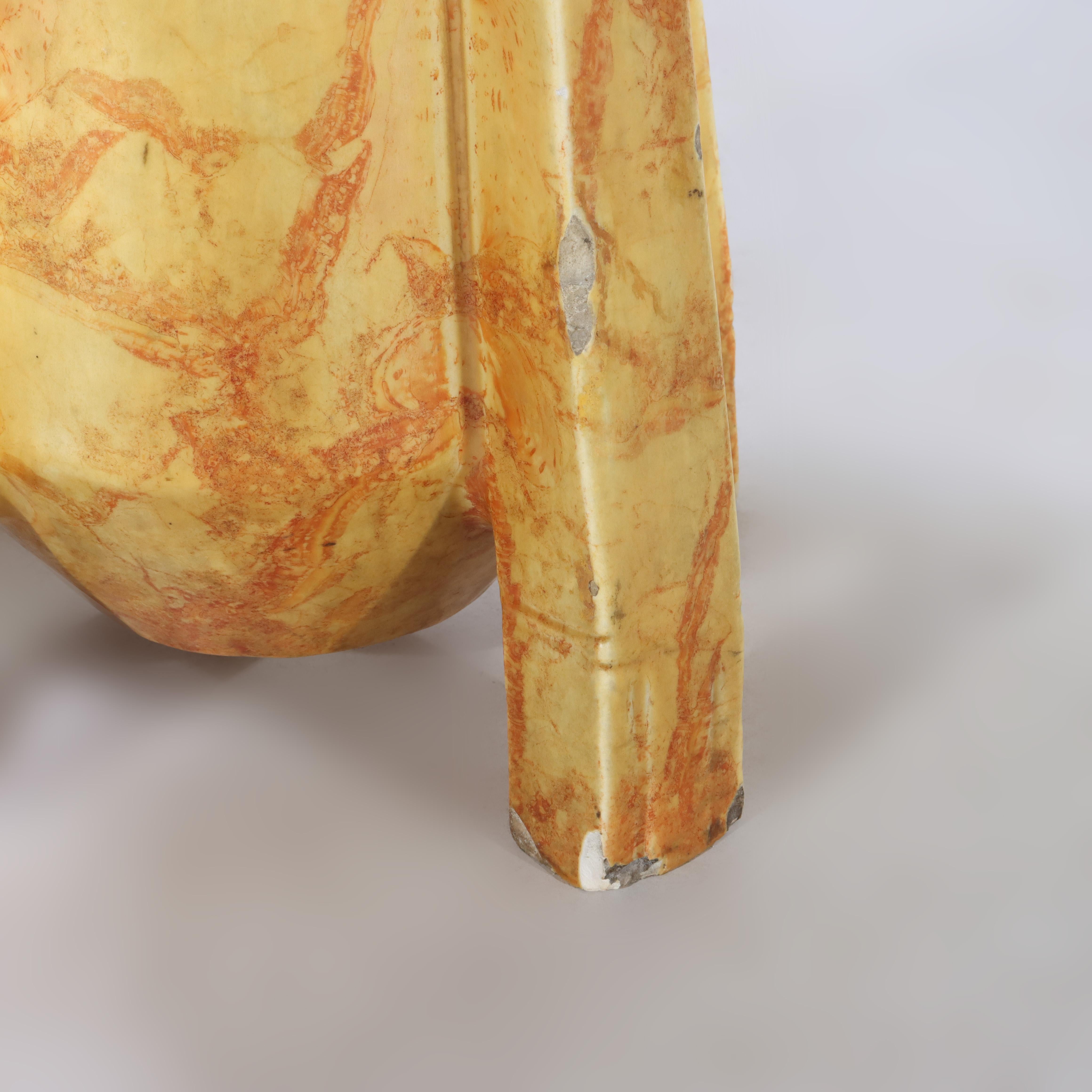 Gran jarrón antiguo de cerámica Teplitz Ánfora parcialmente dorada C1910 siglo XX en venta