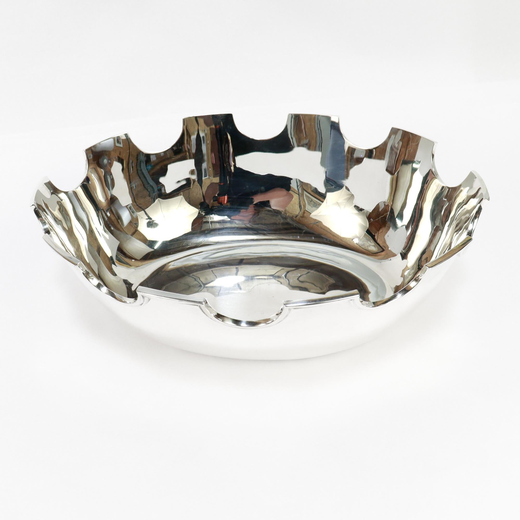 Grand modèle ancien de Tiffany & Co. Rince-bouche ou rince-vin en A Silver en vente 3
