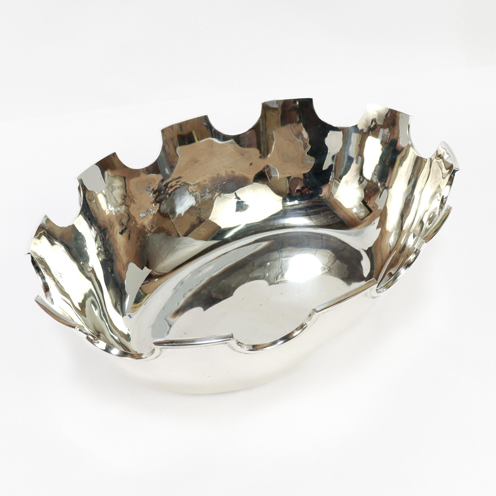 Grand modèle ancien de Tiffany & Co. Rince-bouche ou rince-vin en A Silver en vente 7