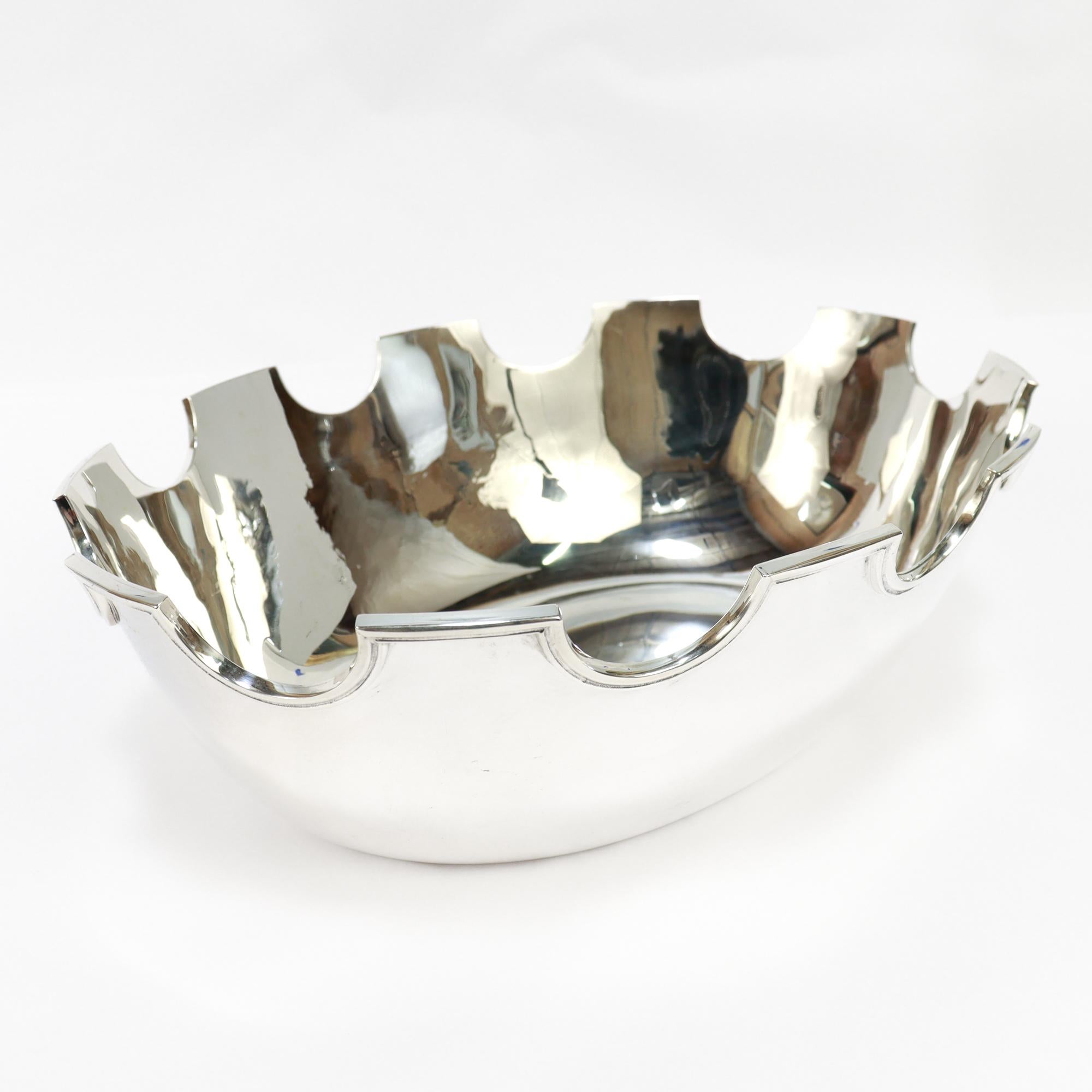 Grand modèle ancien de Tiffany & Co. Rince-bouche ou rince-vin en A Silver en vente 8