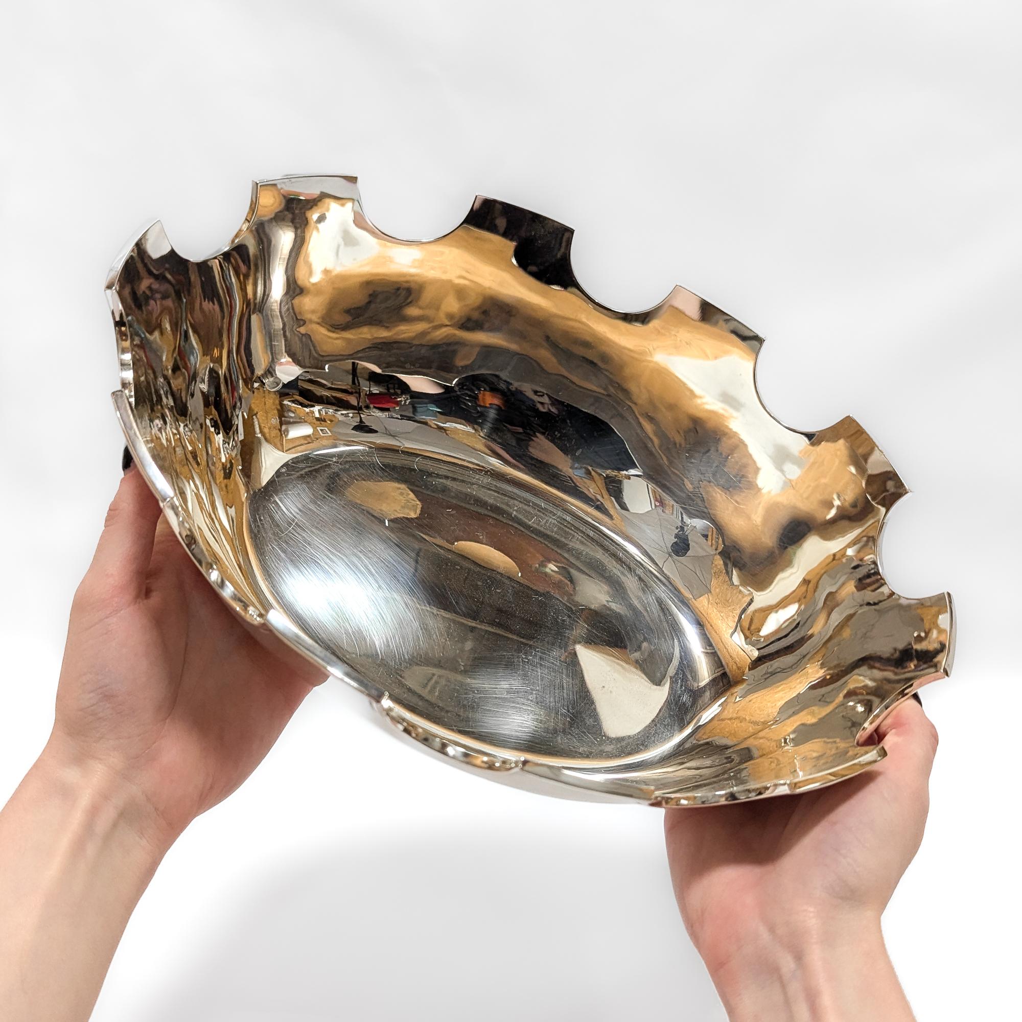 Grand modèle ancien de Tiffany & Co. Rince-bouche ou rince-vin en A Silver en vente 12