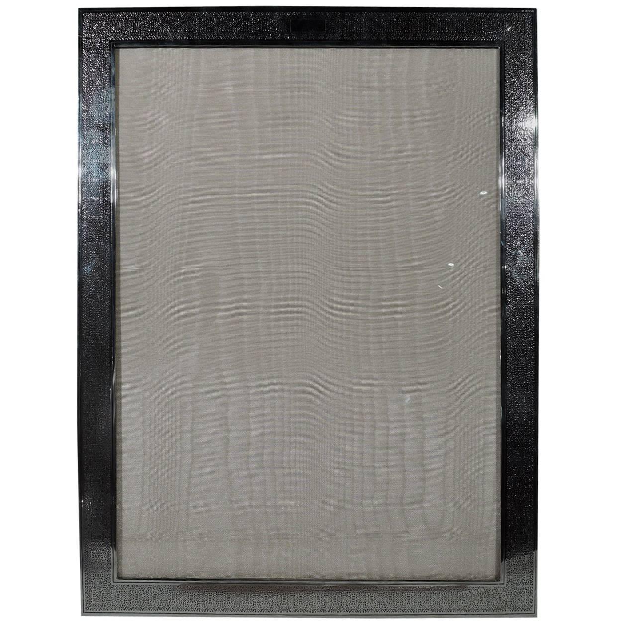 Large Antique Tiffany Sterling Silver Picture Frame