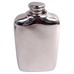 Large Antique Tiffany Victorian Sterling Silver Big Boy Two-Handed Flask