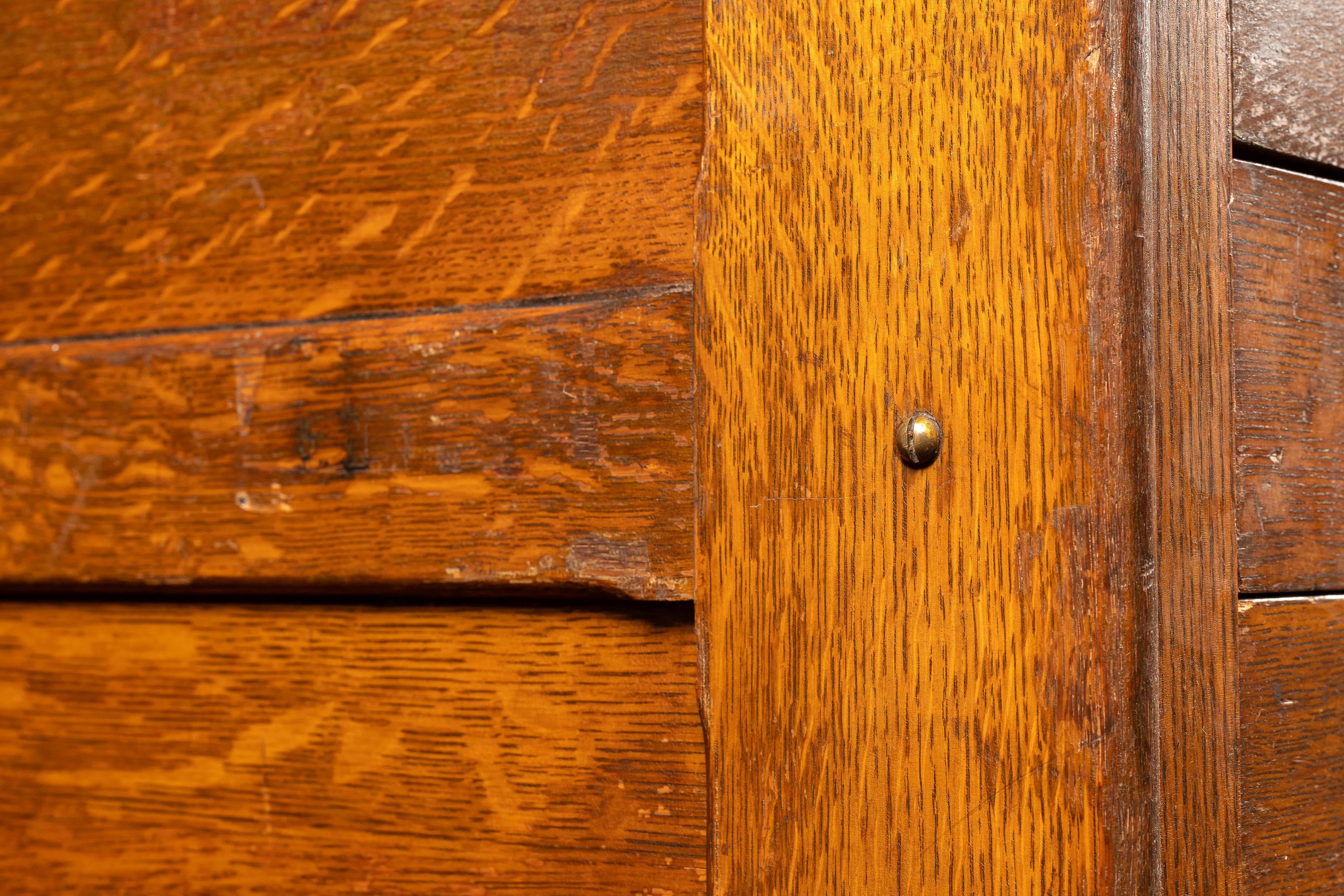 Large Antique Tiger Oak Flat File For Sale 4