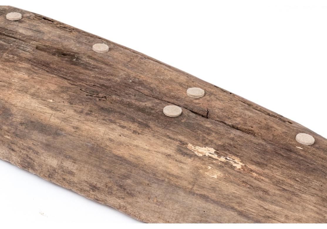 Large Antique Timeworn New Mexican Wood Trough For Sale 1