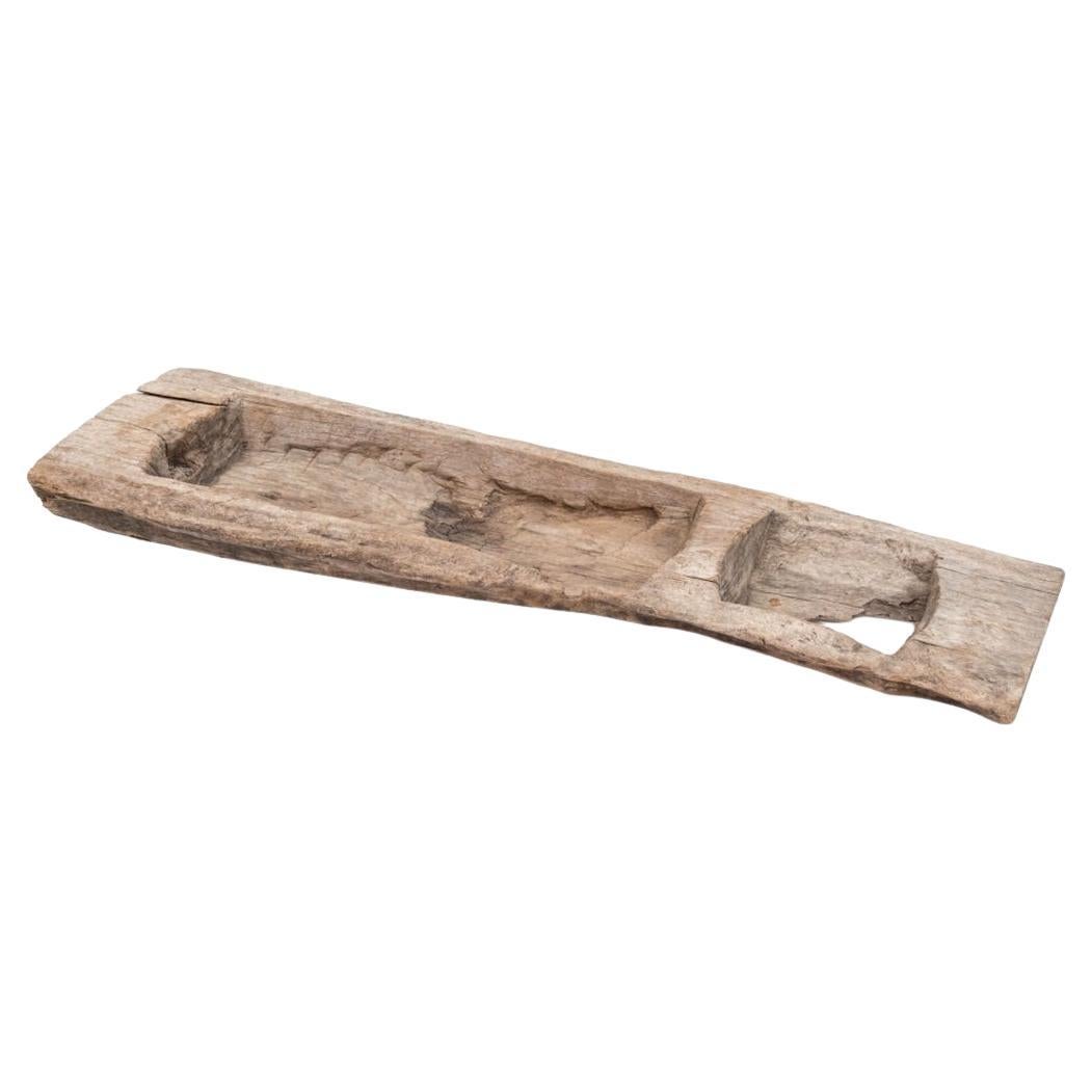 Large Antique Timeworn New Mexican Wood Trough For Sale