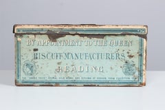 Large Antique Tin Can from France, 1878, Biscuit Manufacturers, Huntles & Palmer