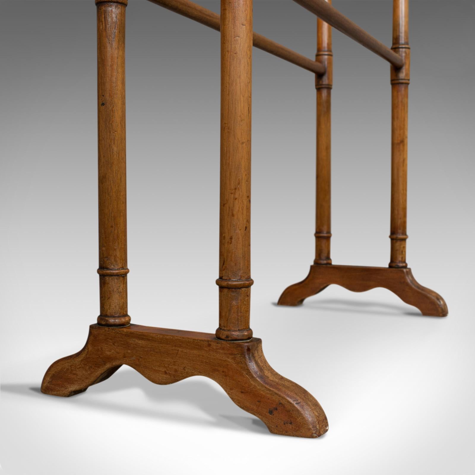 Large Antique Towel Rack, Mahogany, Clothes Horse, Dryer, Victorian, circa 1880 1