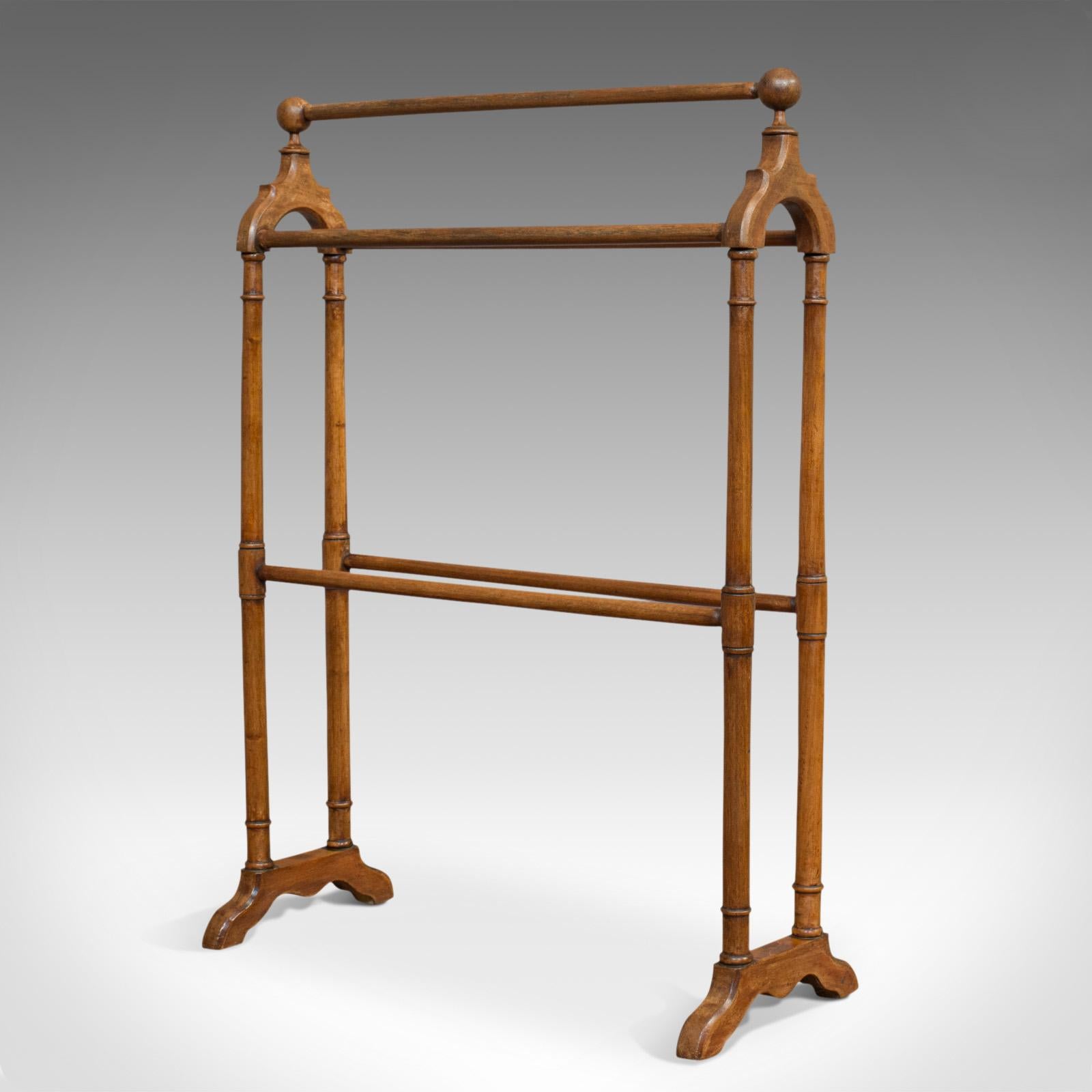 old fashioned towel rack
