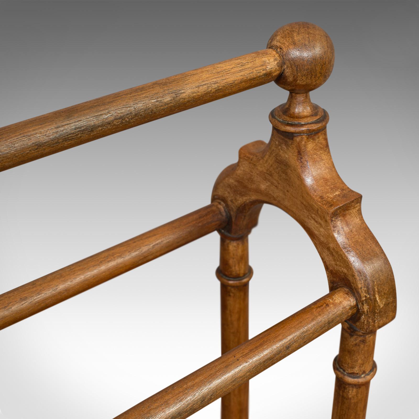 Large Antique Towel Rack, Mahogany, Clothes Horse, Dryer, Victorian, circa 1880 In Good Condition In Hele, Devon, GB