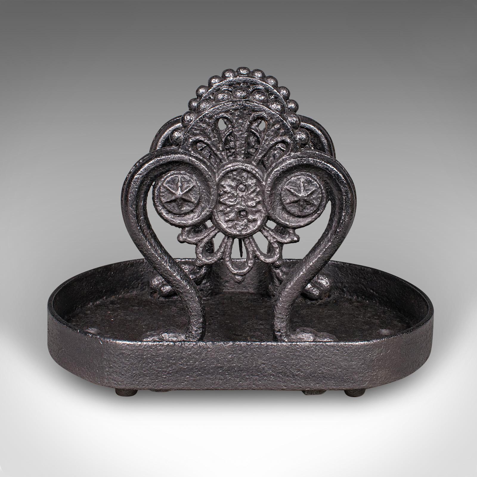 British Large Antique Townhouse Boot Scraper, English, Shoe Pull, Georgian, Circa 1750 For Sale