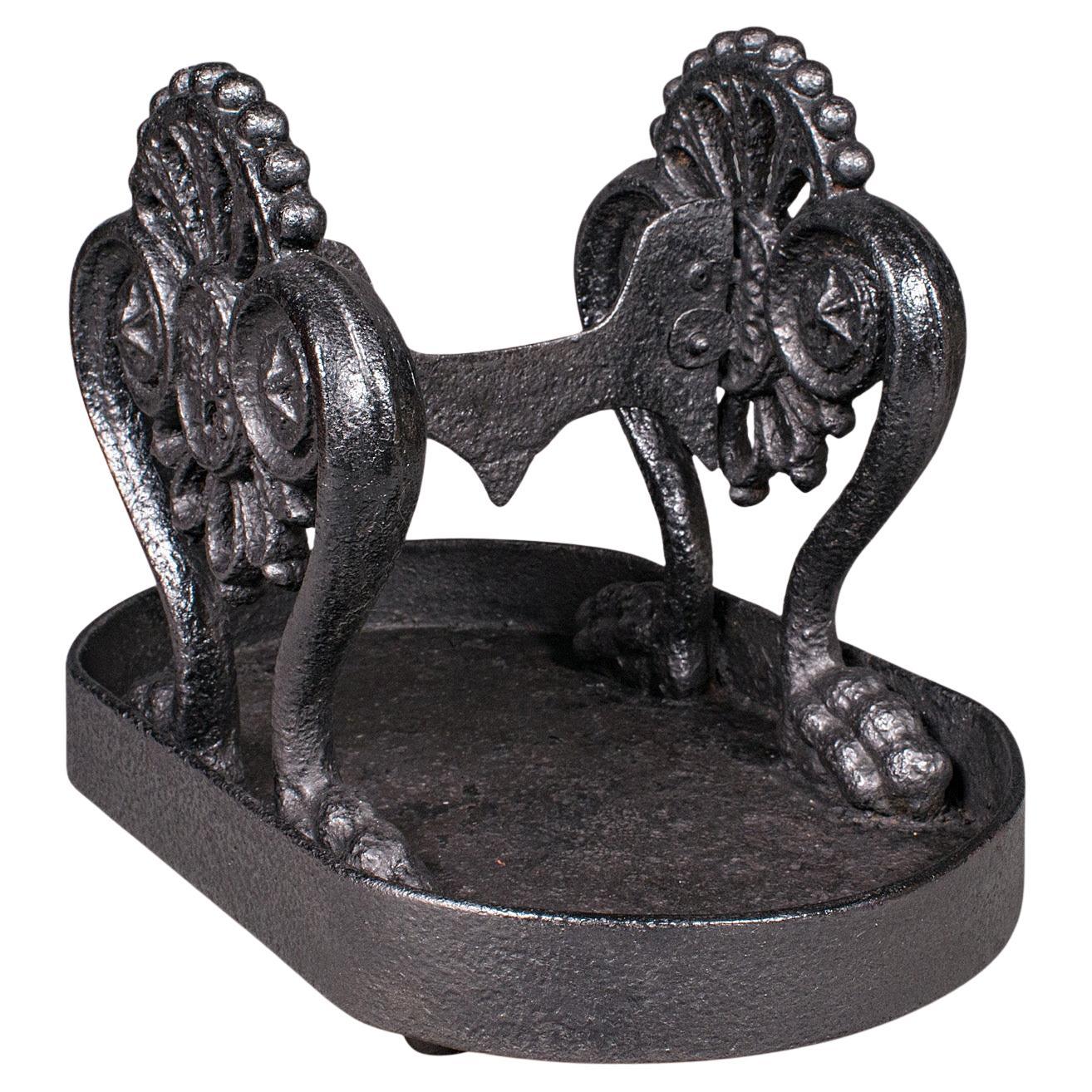 Large Antique Townhouse Boot Scraper, English, Shoe Pull, Georgian, Circa 1750 For Sale