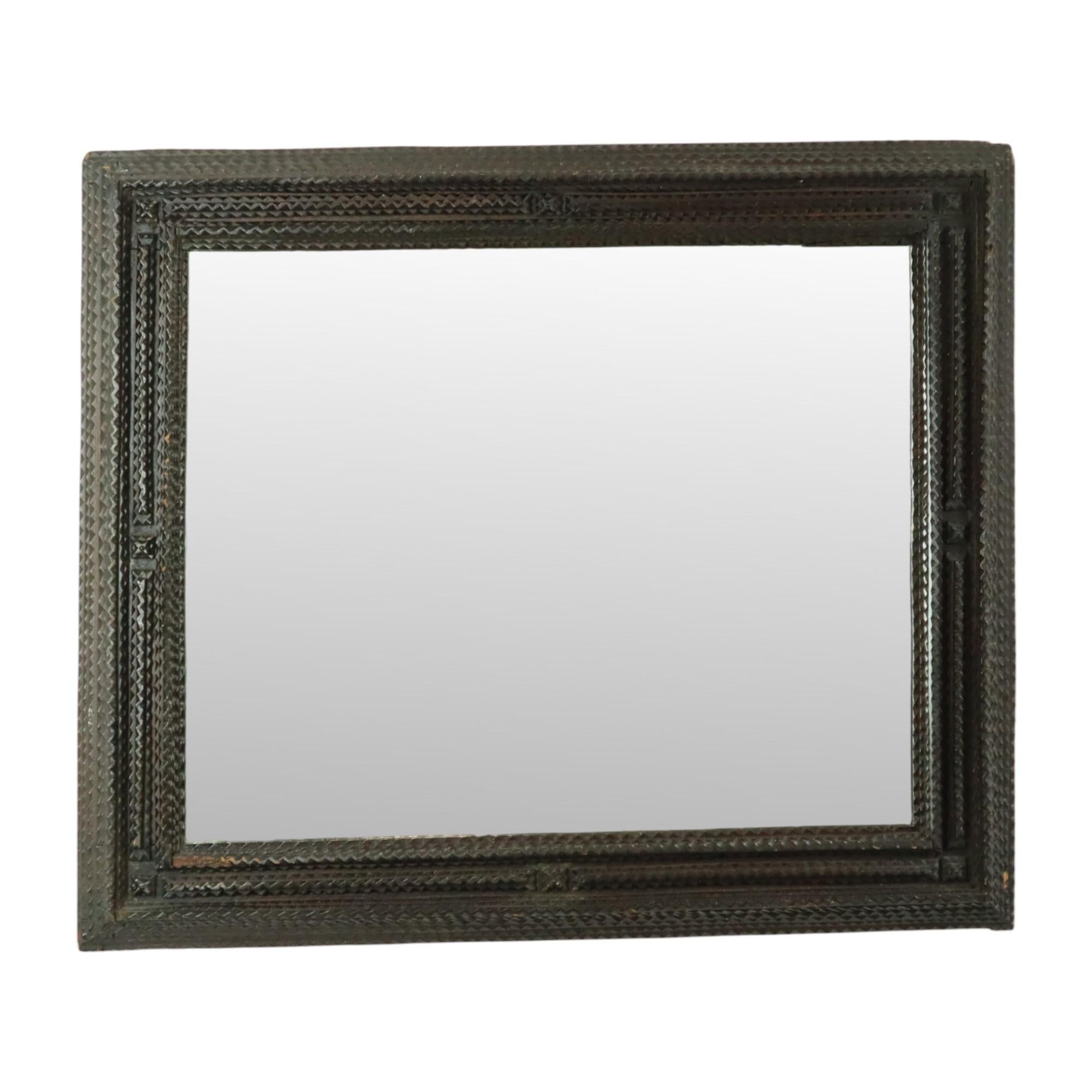 Large Antique Tramp Art Mirror 19th Century Austria Circa 1870 For Sale 8
