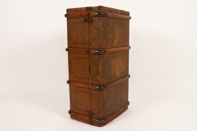 Early 20th Century Large Antique Travel Trunk, 1920s